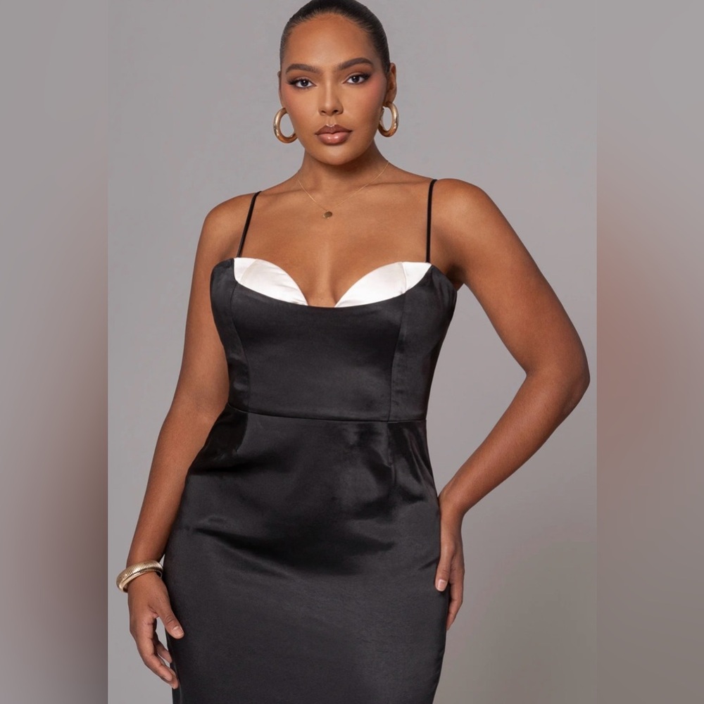 JLUXLABEL Black Moment in Time Maxi Dress Medium